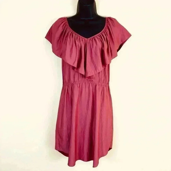 Rebecca Taylor Blush Sleeveless Sweetheart Peasant Mini Dress See Measurements - Picture 1 of 14